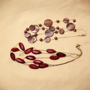 * 2 for ONE Price *  Burgundy (3 String) 12" & Various Tan Tone 16.5 in